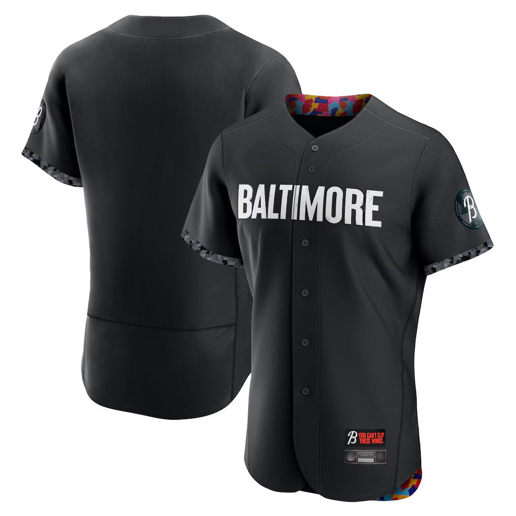 Crovyle B.Orioles Black City Connect Limited Elite Home Blank Player Stitched Jerseys
