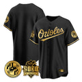 Crovyle B.Orioles Black Gold 30th Anniversary of 2131 Home Game Blank Player Stitched Jerseys