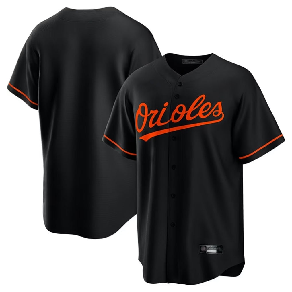 Crovyle B.Orioles Black Home Game Blank Player Stitched Jerseys