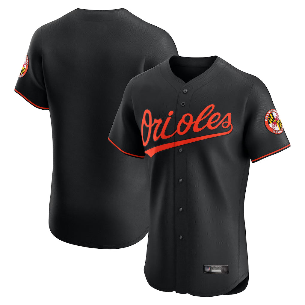 Crovyle B.Orioles Black Limited Elite Home Game Blank Player Stitched Jerseys