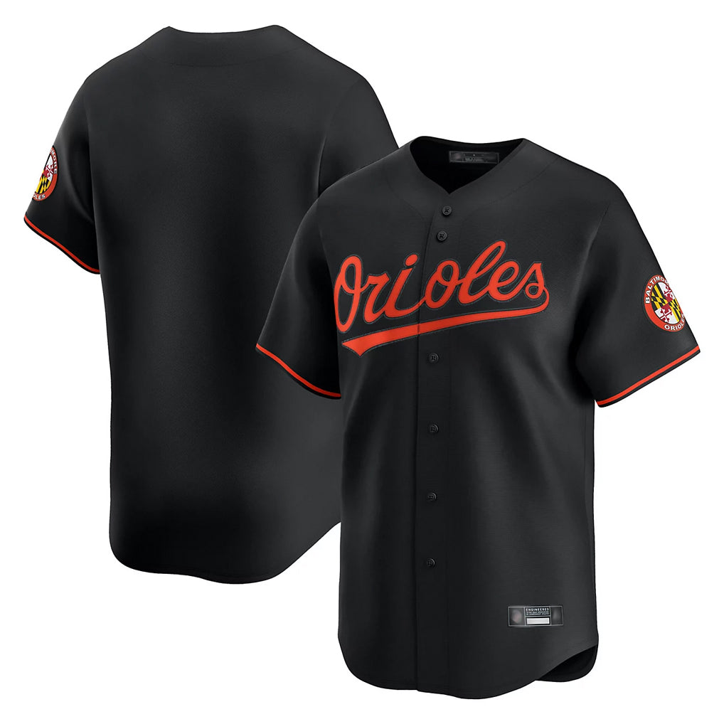 Crovyle B.Orioles Black Limited Home Game Blank Player Stitched Jerseys
