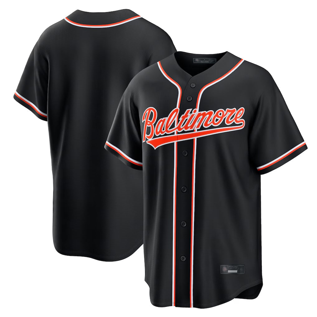 Crovyle B.Orioles Black Out Fashion Home Game Blank Player Stitched Jerseys