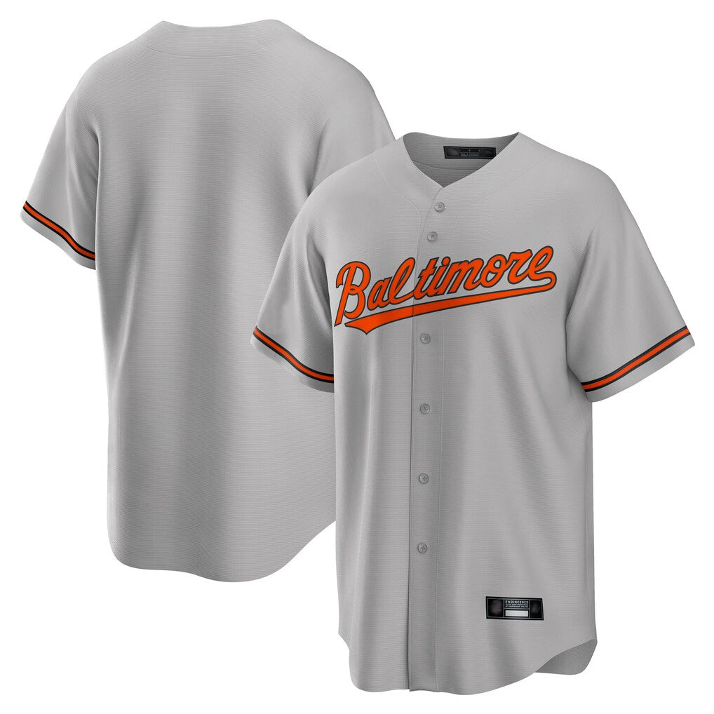 Crovyle B.Orioles Gray Home Game Blank Player Stitched Jerseys
