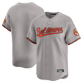 Crovyle B.Orioles Gray Limited Home Game Blank Player Stitched Jerseys