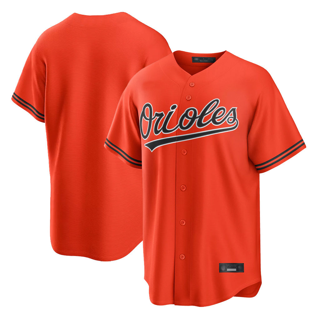 Crovyle B.Orioles Orange Home Game Blank Player Stitched Jerseys
