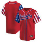 Crovyle B.Orioles Red Independence Day Vapor Premier Limited Home Game Blank Player Stitched Jerseys