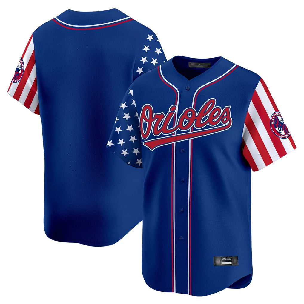 Crovyle B.Orioles Royal Independence Day Vapor Premier Limited Home Game Blank Player Stitched Jerseys