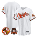 Crovyle B.Orioles White 30th Anniversary of 2131 Home Game Blank Player Stitched Jerseys