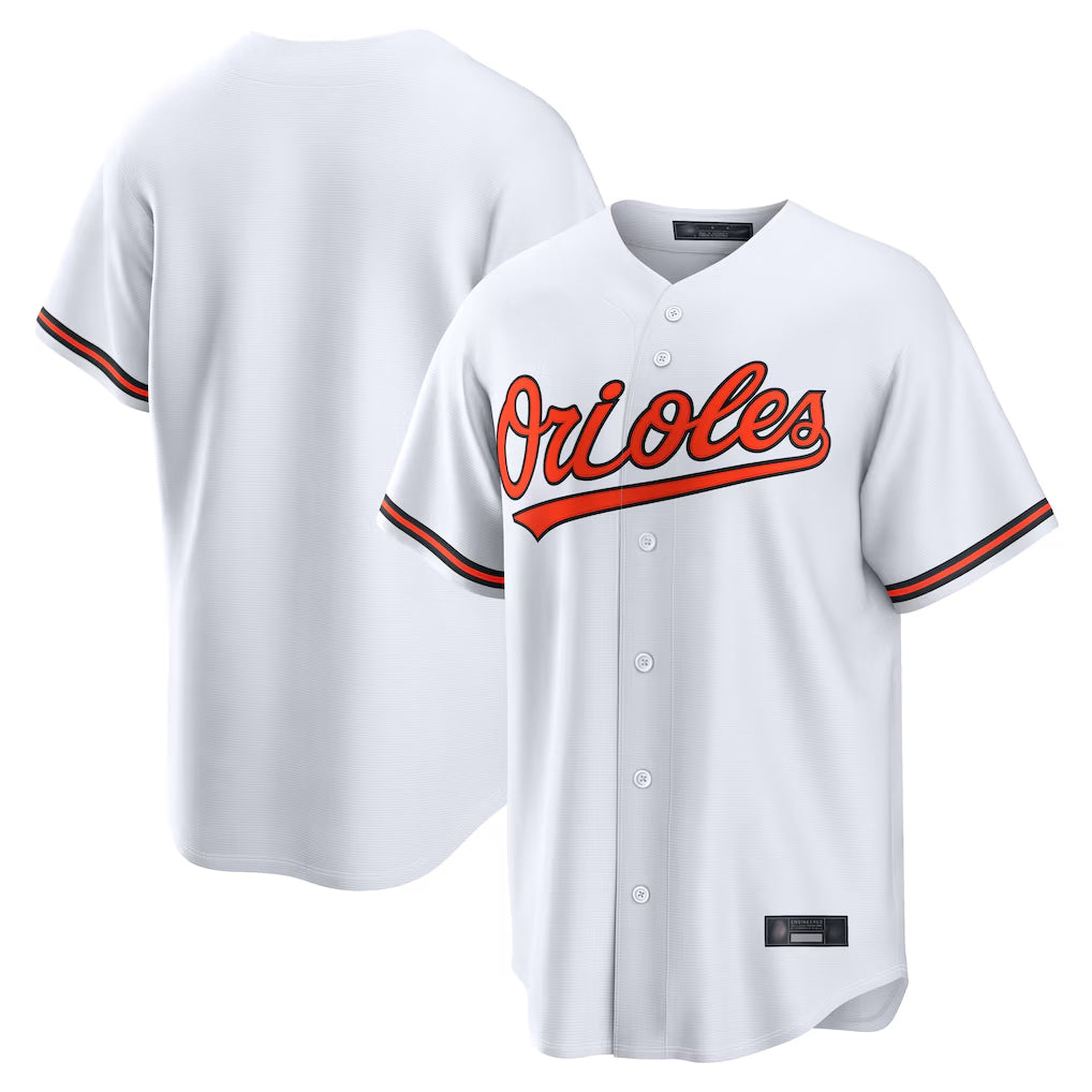 Crovyle B.Orioles White Home Game Blank Player Stitched Jerseys
