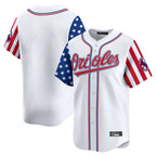 Crovyle B.Orioles White Independence Day Vapor Premier Home Game Blank Player Stitched Jerseys