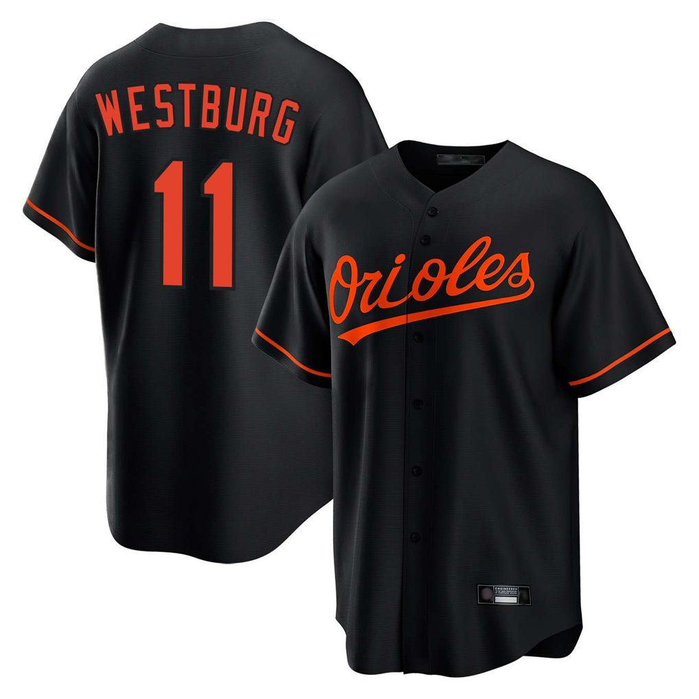 Crovyle B.Orioles #11 Jordan Westburg Player Black Home Game Stitched Jerseys
