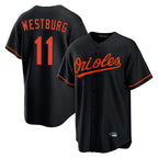 Crovyle B.Orioles #11 Jordan Westburg Player Black Home Game Stitched Jerseys