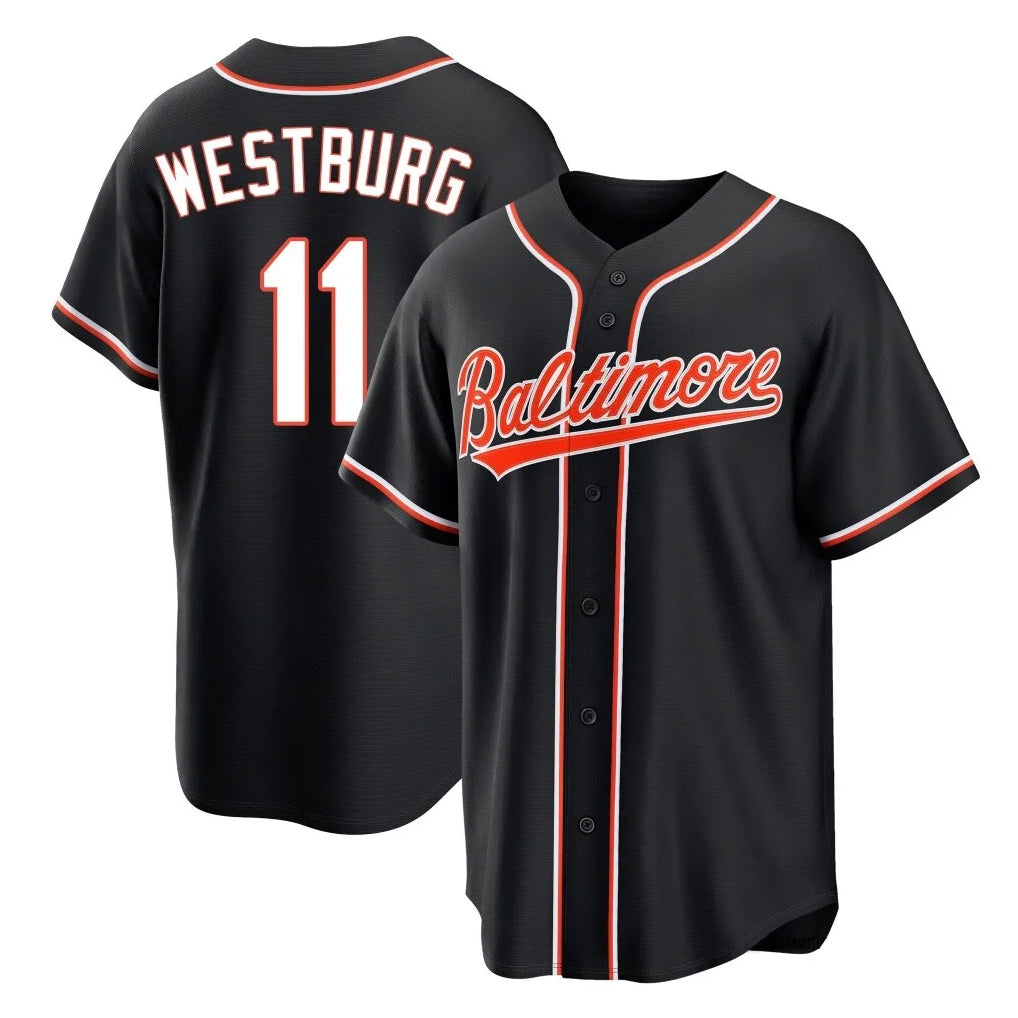 Crovyle B.Orioles #11 Jordan Westburg Player Black Snake Skin City Home Game Stitched Jerseys