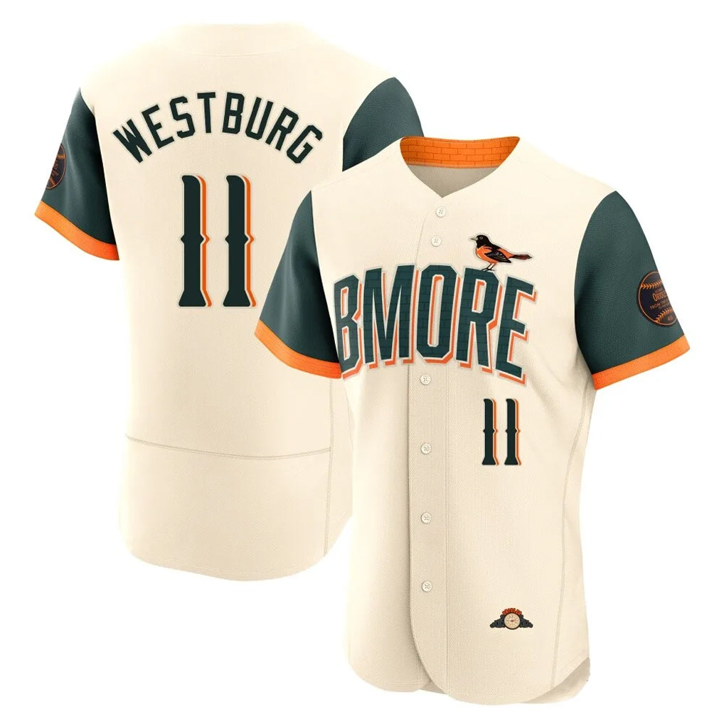 Crovyle B.Orioles #11 Jordan Westburg Player Cream 2026 City Connect Limited Elite Home Game Stitched Jerseys