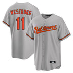 Crovyle B.Orioles #11 Jordan Westburg Player Gray Home Game Stitched Jerseys