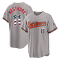 Crovyle B.Orioles #11 Jordan Westburg Player Gray USA 250 Fourth of July Home Game Stitched Jerseys