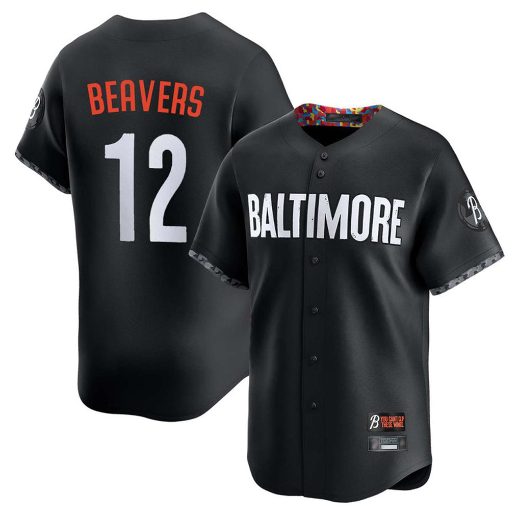 Crovyle B.Orioles #12 Dylan Beavers Player Black City Connect Limited Home Game Stitched Jerseys