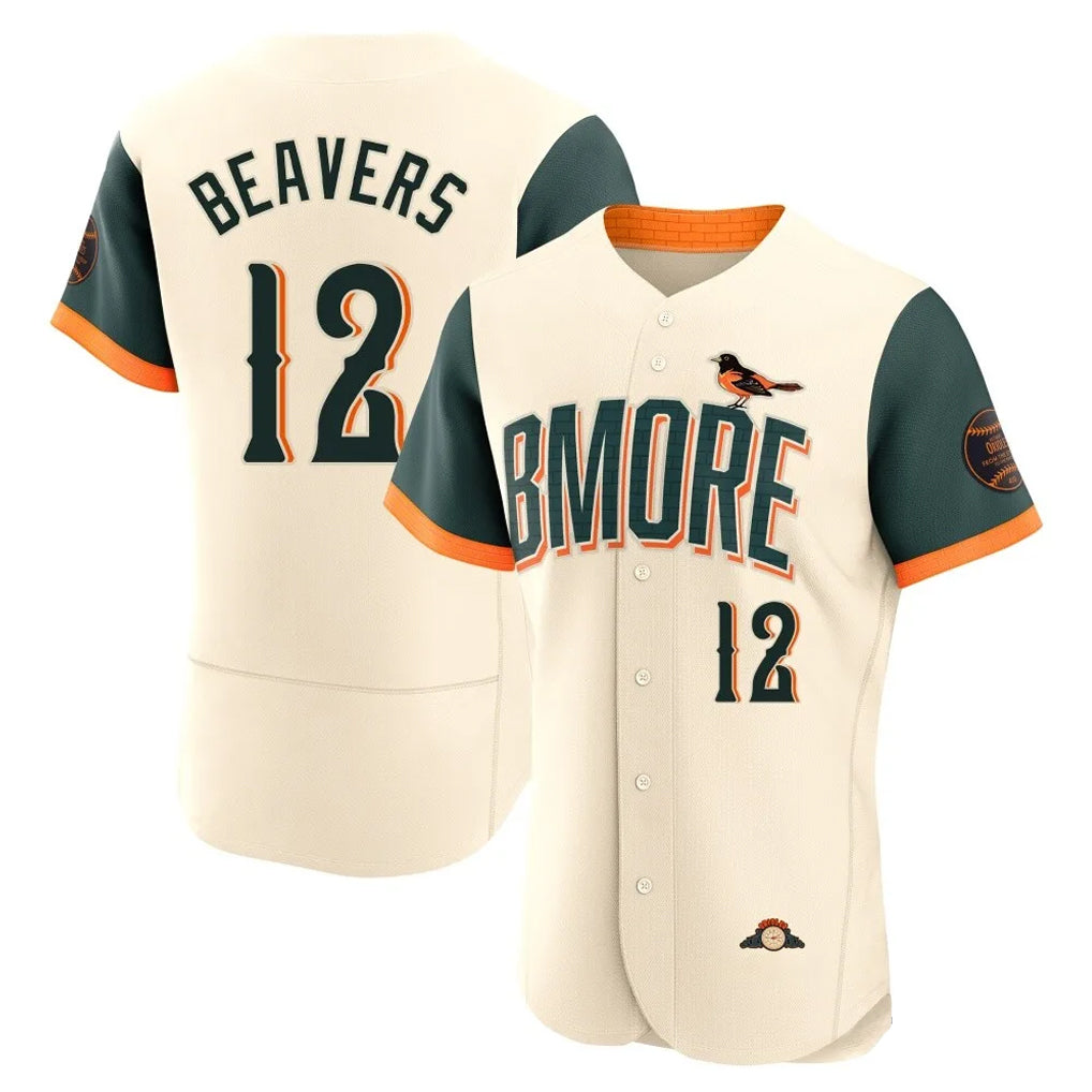 Crovyle B.Orioles #12 Dylan Beavers Player Cream 2026 City Connect Limited Elite Home Game Stitched Jerseys