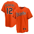 Crovyle B.Orioles #12 Dylan Beavers Player Orange Home Game Stitched Jerseys