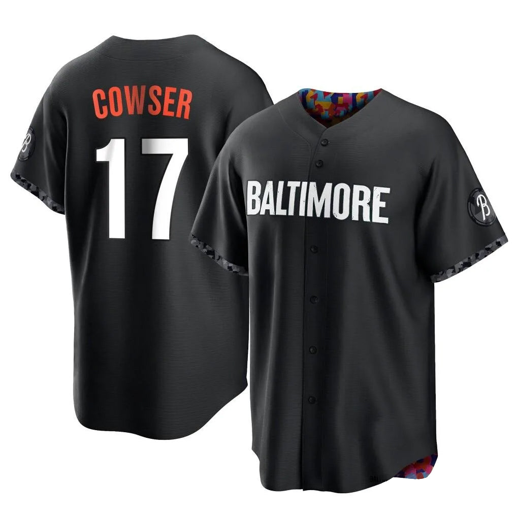 Crovyle B.Orioles #17 Colton Cowser Player Black City Connect Home Game Stitched Jerseys