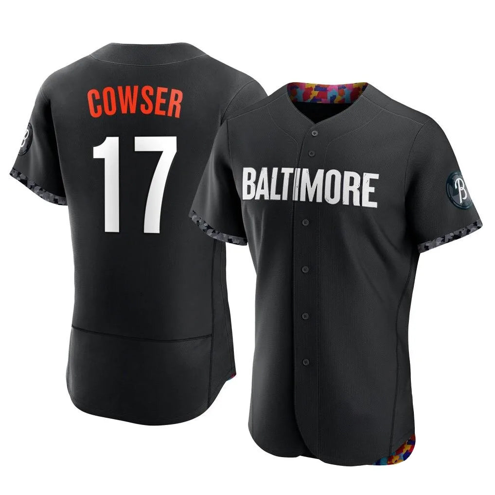 Crovyle B.Orioles #17 Colton Cowser Player Black City Connect Limited Elite Home Game Stitched Jerseys