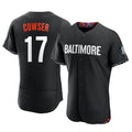 Crovyle B.Orioles #17 Colton Cowser Player Black City Connect Limited Elite Home Game Stitched Jerseys