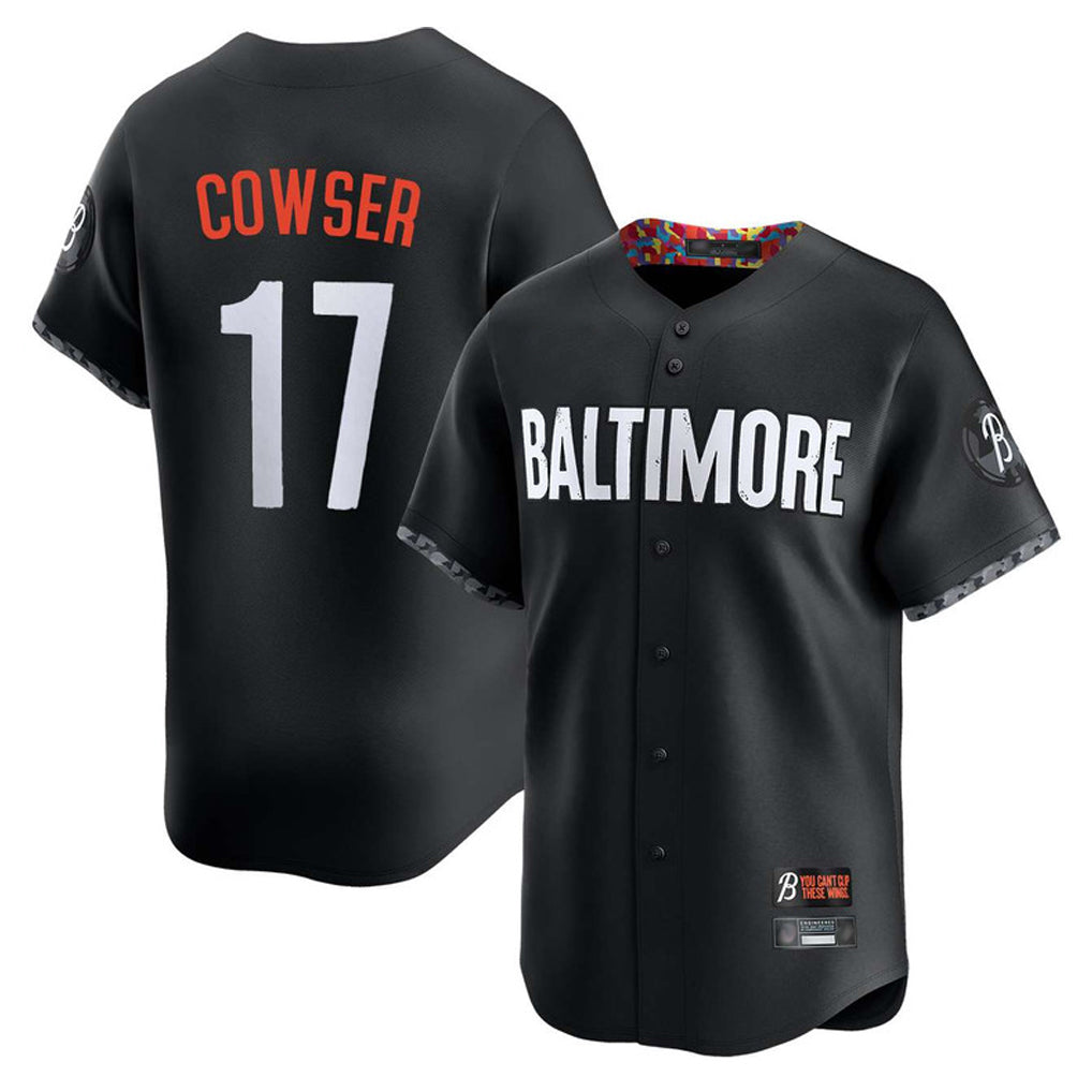 Crovyle B.Orioles #17 Colton Cowser Player Black City Connect Limited Home Game Stitched Jerseys