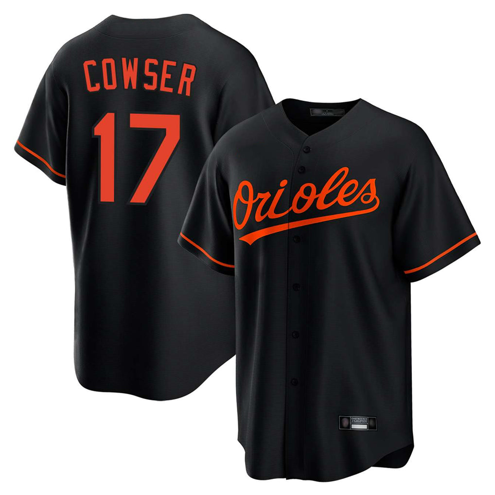 Crovyle B.Orioles #17 Colton Cowser Player Black Home Game Stitched Jerseys