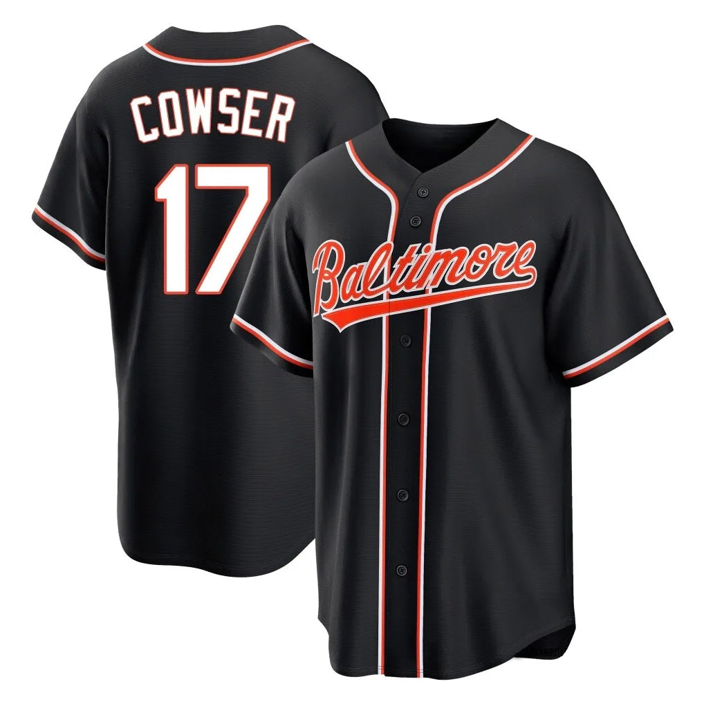Crovyle B.Orioles #17 Colton Cowser Player Black Out Home Game Stitched Jerseys