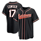 Crovyle B.Orioles #17 Colton Cowser Player Black Out Home Game Stitched Jerseys