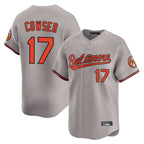 Crovyle B.Orioles #17 Colton Cowser Player Gray Limited Home Game Stitched Jerseys