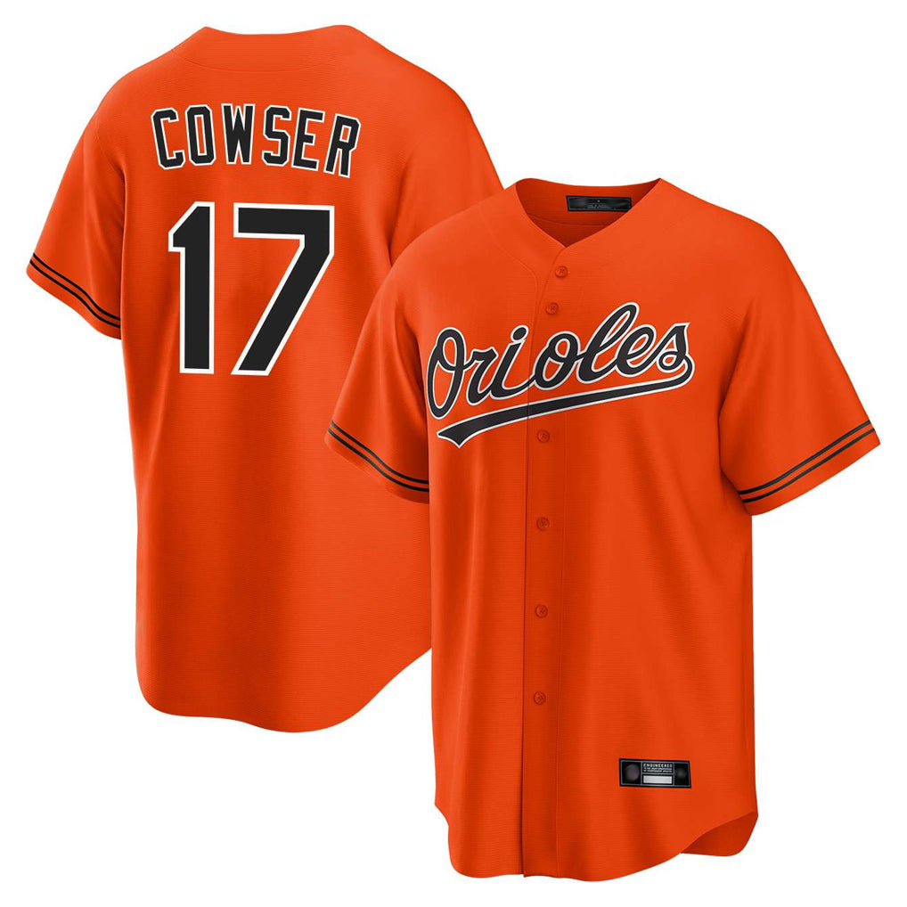 Crovyle B.Orioles #17 Colton Cowser Player Orange Home Game Stitched Jerseys