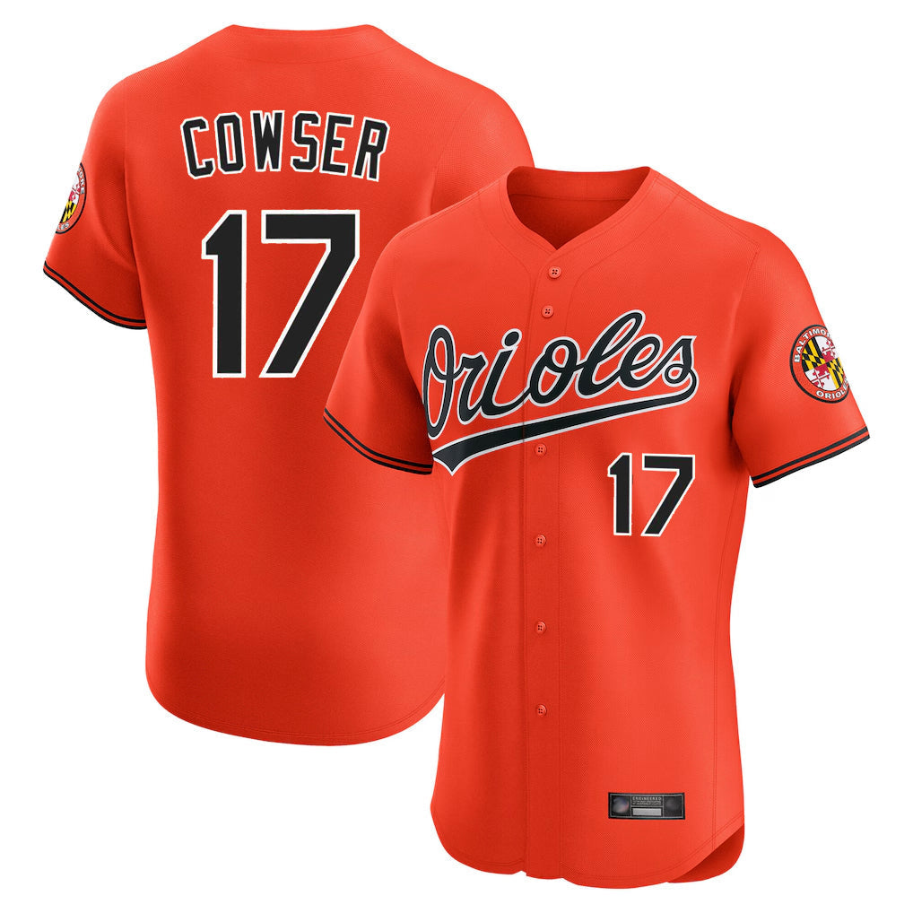Crovyle B.Orioles #17 Colton Cowser Player Orange Limited Elite Home Game Stitched Jerseys