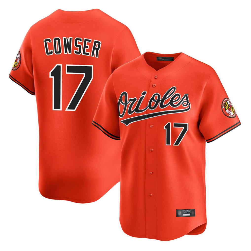 Crovyle B.Orioles #17 Colton Cowser Player Orange Limited Home Game Stitched Jerseys