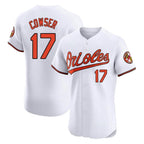 Crovyle B.Orioles #17 Colton Cowser Player White Limited Elite Home Game Stitched Jerseys