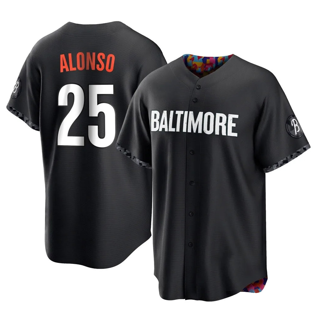 Crovyle B.Orioles #25 Pete Alonso Player Black City Connect Home Game Stitched Jerseys