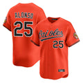 Crovyle B.Orioles #25 Pete Alonso Player Orange Limited Home Game Stitched Jerseys