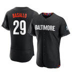 Crovyle B.Orioles #29 Samuel Basallo Player Black City Connect Limited Elite Home Game Stitched Jerseys