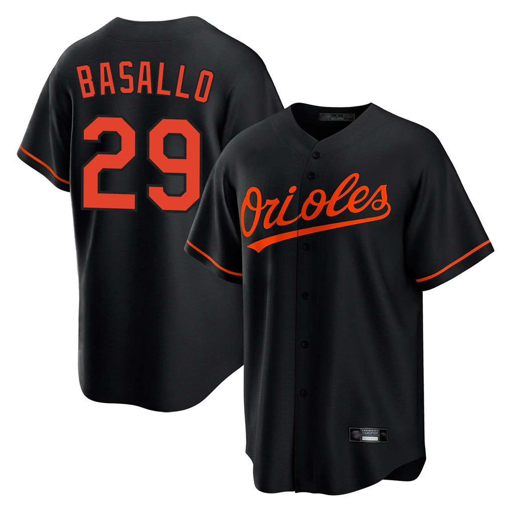 Crovyle B.Orioles #29 Samuel Basallo Player Black Home Game Stitched Jerseys