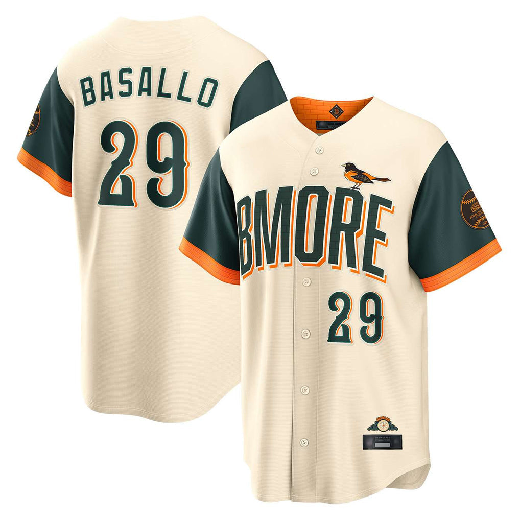 Crovyle B.Orioles #29 Samuel Basallo Player Cream 2026 City Connect Home Game Stitched Jerseys