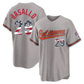 Crovyle B.Orioles #29 Samuel Basallo Player Gray USA 250 Fourth of July Home Game Stitched Jerseys