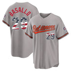 Crovyle B.Orioles #29 Samuel Basallo Player Gray USA 250 Fourth of July Home Game Stitched Jerseys