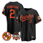 Crovyle B.Orioles #2 Gunnar Henderson Player Black 30th Anniversary of 2131 Home Game Stitched Jerseys