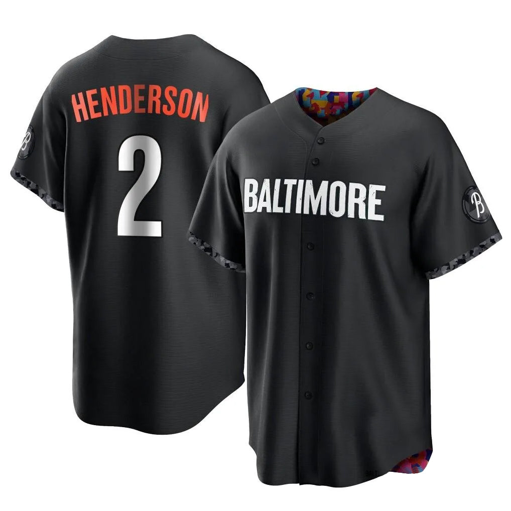 Crovyle B.Orioles #2 Gunnar Henderson Player Black City Connect Home Game Stitched Jerseys