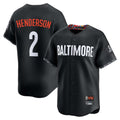Crovyle B.Orioles #2 Gunnar Henderson Player Black City Connect Limited Home Game Stitched Jerseys