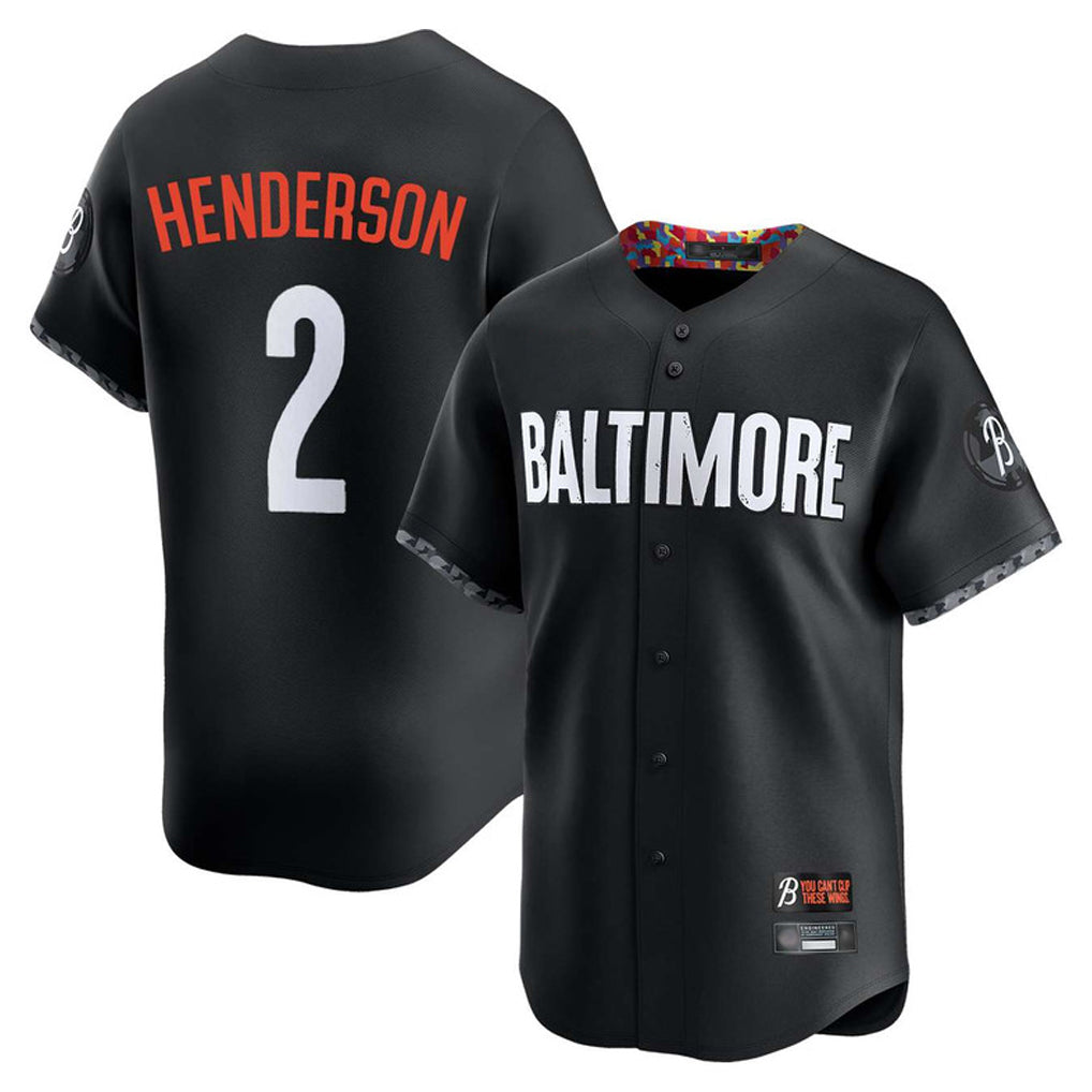 Crovyle B.Orioles #2 Gunnar Henderson Player Black City Connect Limited Home Game Stitched Jerseys