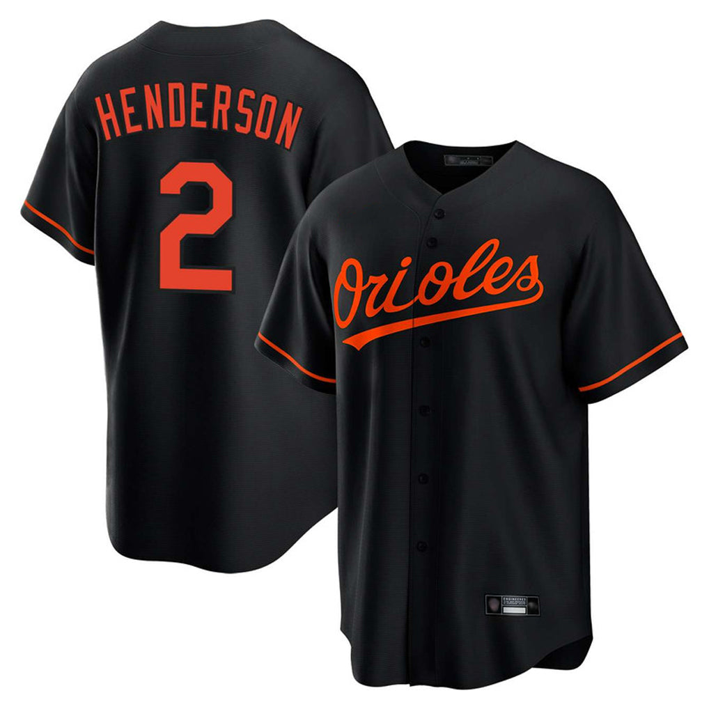 Crovyle B.Orioles #2 Gunnar Henderson Player Black Home Game Stitched Jerseys