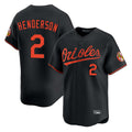 Crovyle B.Orioles #2 Gunnar Henderson Player Black Limited Home Game Stitched Jerseys