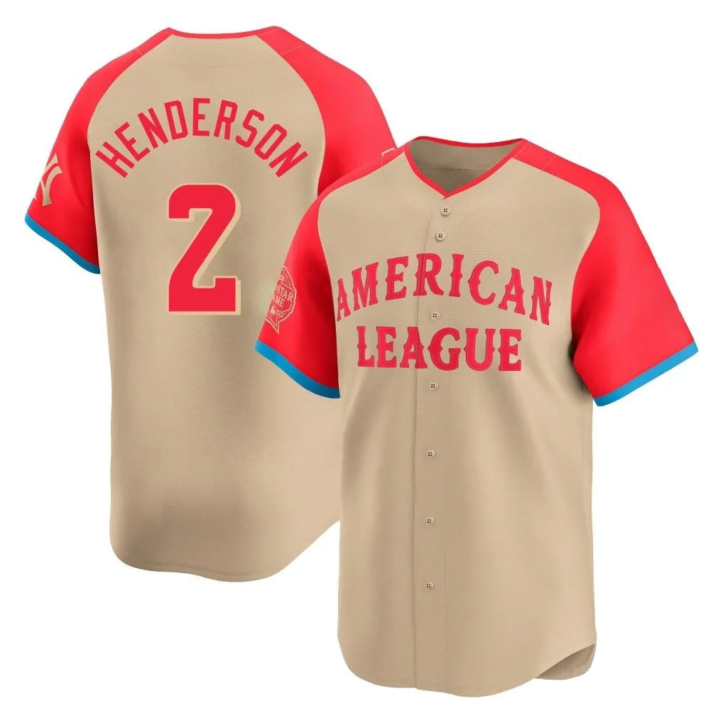 Crovyle B.Orioles #2 Gunnar Henderson Player Cream American League All-Star Limited Home Game Stitched Jerseys
