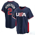 Crovyle B.Orioles #2 Gunnar Henderson Player Navy USA 2026 World Classic Home Game Stitched Jerseys